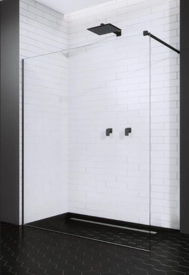 Radaway Modo New Black II Kabina Walk In 120 cm profil czarny 389124-54-01