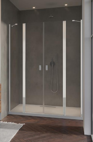 Radaway Nes DWD II Drzwi do wnęki 180 cm (178-181cm) profil chrom 10037093-01-01+10041087-01-01
