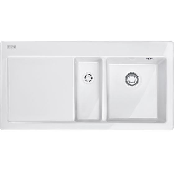 Franke Zlewozmywak Mythos MTK 651-100 Fraceram Komora z prawej Biały polarny 124.0379.860