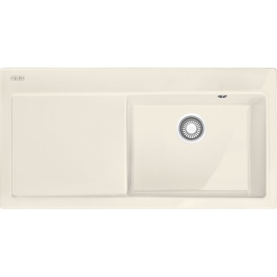 Franke Zlewozmywak Mythos MTK 611-100 Fraceram Komora z prawej Kremowy 124.0379.852