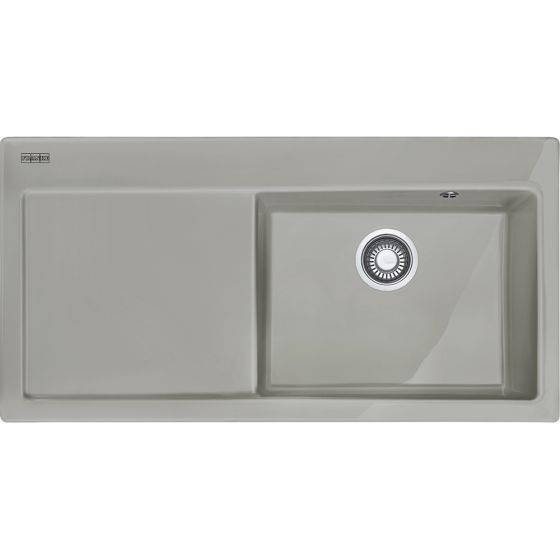 Franke Zlewozmywak Mythos MTK 611-100 Fraceram Komora z prawej Szary mat 124.0442.536