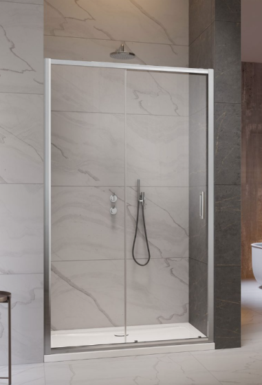 Radaway Premium Pro DWJ Drzwi prysznicowe przesuwne lewe 160 cm (158-161 cm) profil chrom 1014160-01-01L
