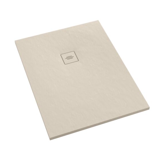 Schedline Brodzik kompozytowy Stabilsound Plus Protos Cashemere Stone 80x100x3,5 cm, prostokątny 3SP.P1P-80100/PK/ST-M1/PK/ST