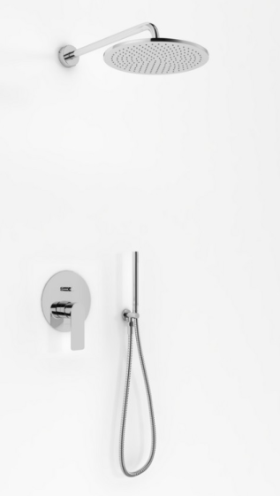 Kohlman Proxima Zestaw natryskowy podtynkowy z deszczownicą 35 cm chrom QW210PR35