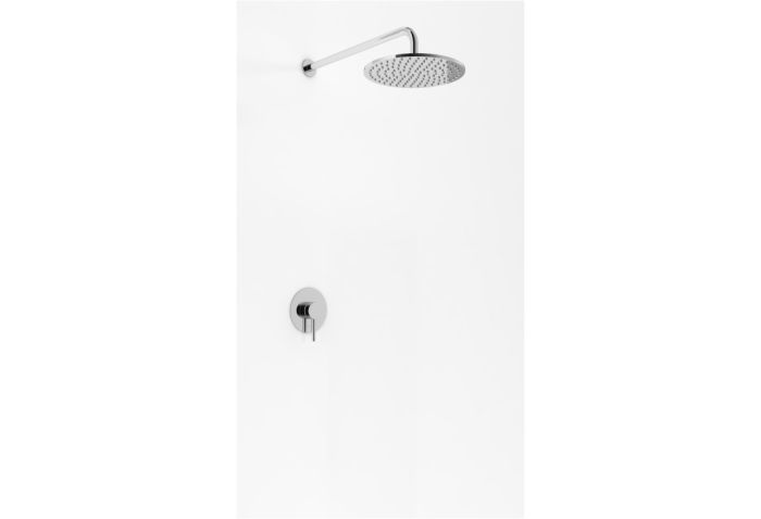 Kohlman Axel Zestaw natryskowy z deszczownicą 25 cm chrom QW220AR25