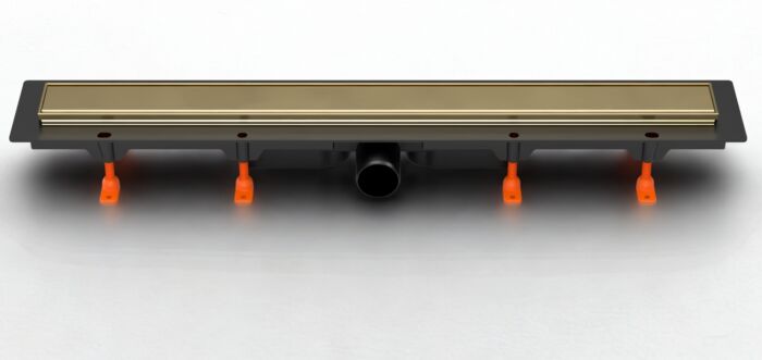 Werit  Exclusive 40 odpływ liniowy z maskownicą 850 mm złoty szczotkowany 175-30850400-67