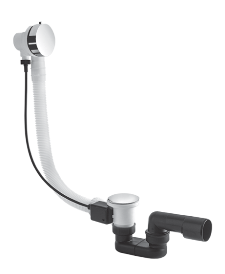 Vicario przelew wannowy z syfonem  100 cm złoto MINIMALISTA 246M/100ZŁ