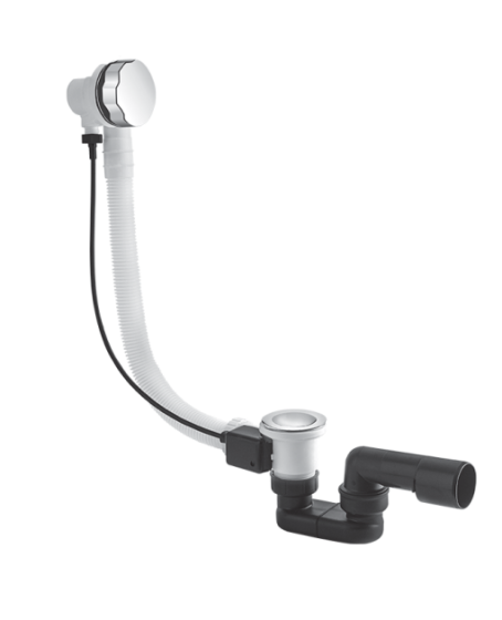 Vicario  przelew wannowy z korkiem automatycznym Classic - chrom 242A/60/CH