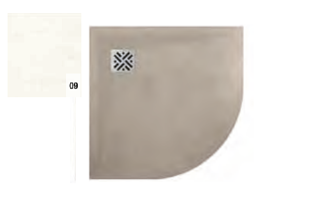 RONAL DUNE Brodzik półokrągły 900 x 900 biały mat W32R5509009