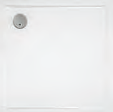RONAL CINCO Brodzik kwadratowy 1000 x 1000 biały połysk W35Q10004
