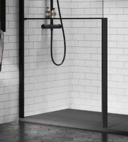 NOVELLINI KUADRA H Frame kit z półką na kosmetyki 117cm prawa biały mat R90AKFBPODU