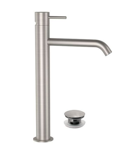 Daniel TK STEEL Bateria umywalkowa wysoka korek click clack kolor inox SSTX607CC