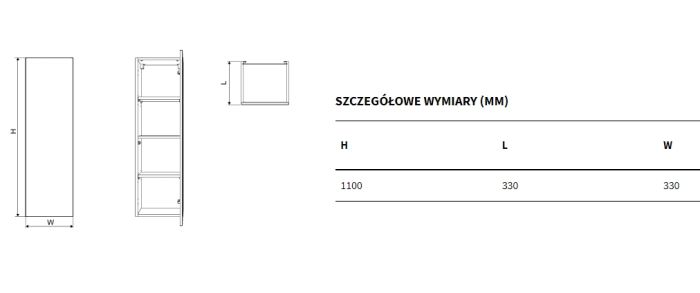 MLEX.6302.330.WH rysunek techniczny