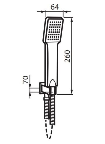 Rysunek techniczny zestaw Vedo Mito VBM3126