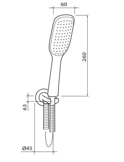 Zestaw natryskowy Vedo Cento VBC1126