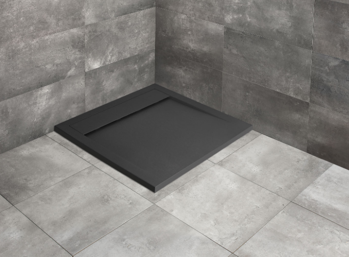 Radaway Teos C Brodzik kwadratowy 100x100 cm antracytowy HTC100100-64