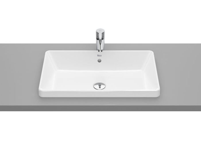 Roca Square Umywalka blatowa b/o 60x37 cm Supraglaze  A3270Y8S00