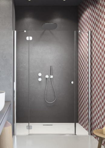 Radaway Torrenta DWJS Drzwi do wnęki lewe 200 cm (198-201 cm) profil chrom 1320812-01-01L+1320570-01-01