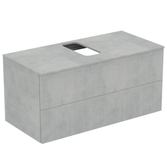 Ideal Standard Adapto Szafka pod umywalkę 105 cm z otworem szary kamień U8597FX