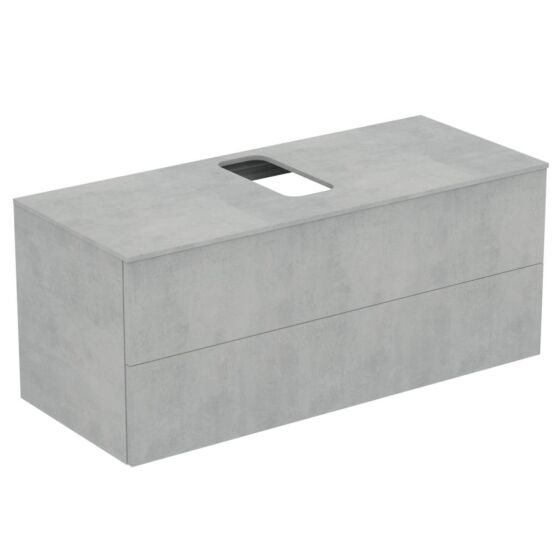 Ideal Standard Adapto Szafka pod umywalkę 120 cm z otworem szary kamień U8598FX