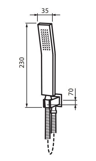 Vedo zestaw natryskowy VBS7126