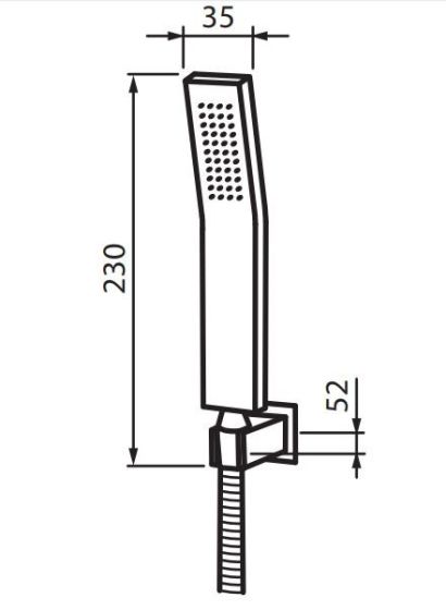 Vedo Sette zestaw nawannowy VBS7124 - rysunek techniczny