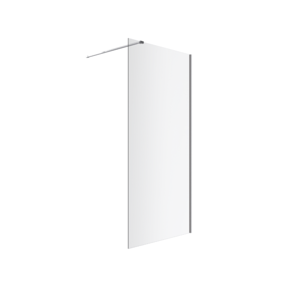 EXCELLENT Vidoq walk-in ścianka prysznicowa prosta 100x200 cm, powłoka Clean Control, chrom KAEX.1506.1000.LP.CR