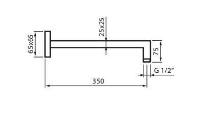 Rysunek techniczny ramienia Vedo VSN0203