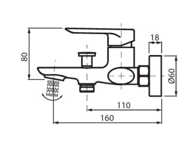 VBA5006/SM rysunek techniczny 