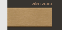 I-DRAIN PRO Rusz ozdobny 90 cm kolor żółte złoto IPRO0900G