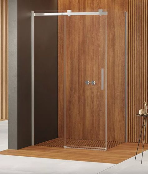 New Trendy SOFTI Kabina prysznicowa 140x120 cm szkło 8 mm, soft close, chrom EXK-3934