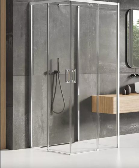 New Trendy PRIME Kabina prysznicowa 90x100 cm prawa, szkło 6 mm, chrom K-1524