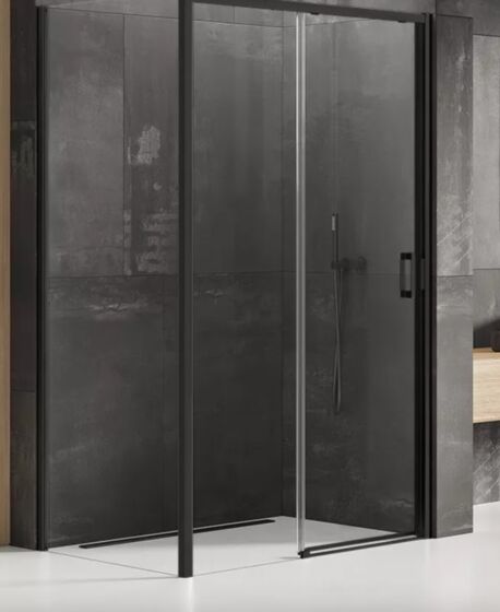 New Trendy PRIME BLACK Kabina prysznicowa 150x100 cm prawa, szkło 6 mm, czarna K-1327