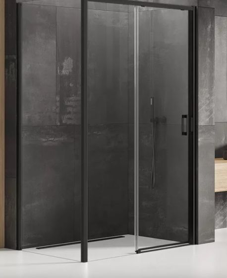 New Trendy PRIME BLACK Kabina prysznicowa 160x80 cm prawa, szkło 6 mm, czarna K-1329