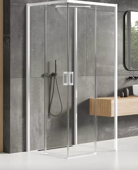 New Trendy PRIME WHITE Kabina prysznicowa 70x90 cm prawa, wejście z narożnika, biała K-1537