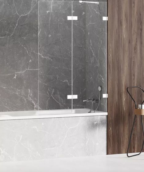 New Trendy Avexa White Parawan nawannowy 2-częściowy 140x150 cm lewy, biały EXK-2980