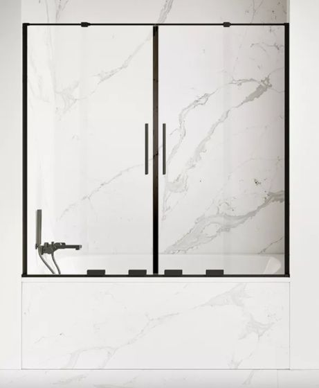 New Trendy SMART BLACK Parawan nawannowy  2-częściowy 150x150 cm czarny  EXK-4209