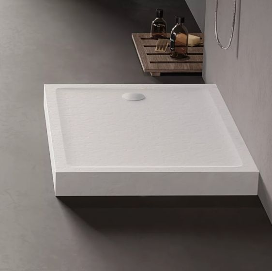 New Trendy MILD STONE Brodzik 90x100x11,5 cm czarny B-0575