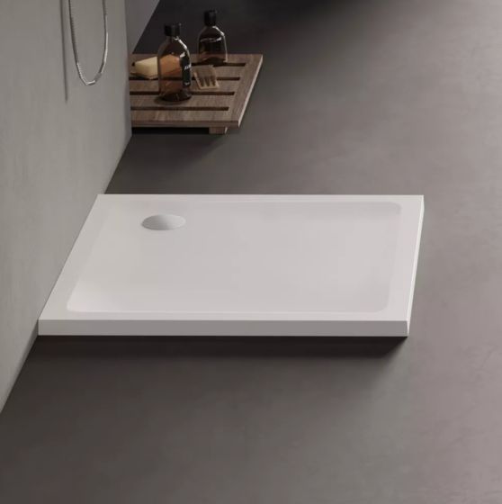 New Trendy MILD Brodzik kwardatowy 90x90x4,5 cm biały B-0626