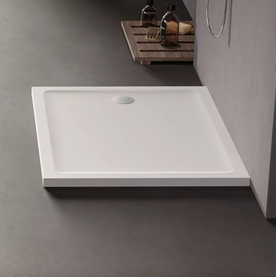New Trendy MILD Brodzik kwardatowy 80x160x4,5 cm biały B-0637