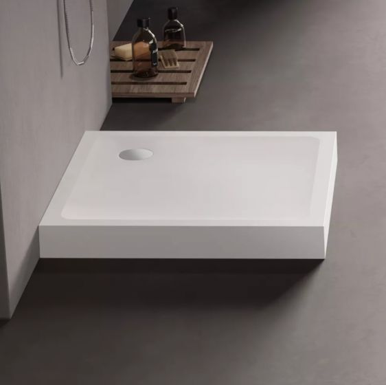 New Trendy MILD Brodzik kwadratowy 80x80x11,5 cm biały B-0604