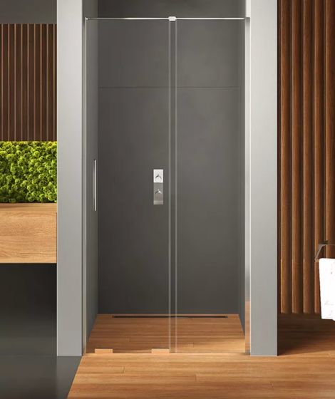 New Trendy SMART Drzwi wnękowe przesuwne 150 cm chrom EXK-4010