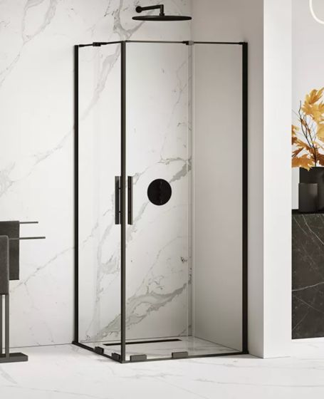 New Trendy SMART BLACK Kabina prysznicowa 120x120 cm szkło 8 mm, czarna EXK-4173
