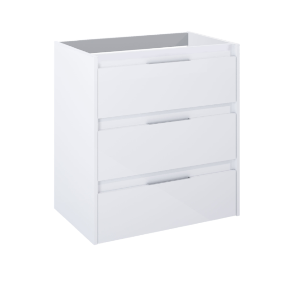 Roca Alpine Szafka łazienkowa 70 cm z 3 szufladami biały połysk A857867806