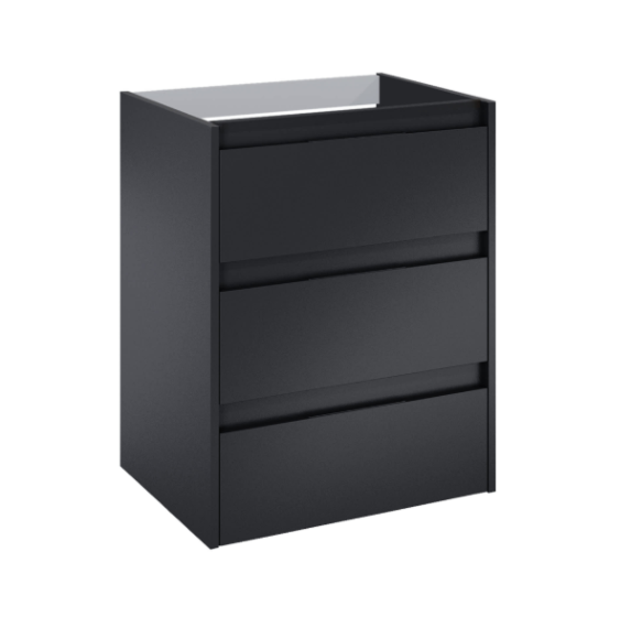 Roca Alpine Szafka łazienkowa 60 cm z 3 szufladami czarny mat A857866532