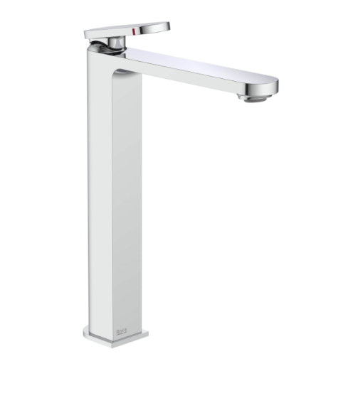 Roca Kay Bateria umywalkowa wysoka z korkiem click-clak chrom A5A347GC00