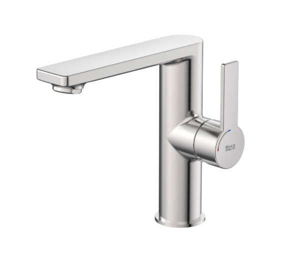 Roca Targa Bateria umywalkowa bez korka inox A5A405FSM0