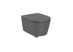 Roca Inspira Round Miska WC Rimless Compact Onyx