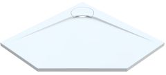 Vayer Boomerang Brodzik pięciokątny 90x90 cm biały 