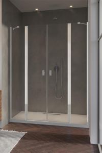 Radaway Nes 8 DWD II Drzwi prysznicowe 130 cm W1 ze ściankami bocznymi chrom 